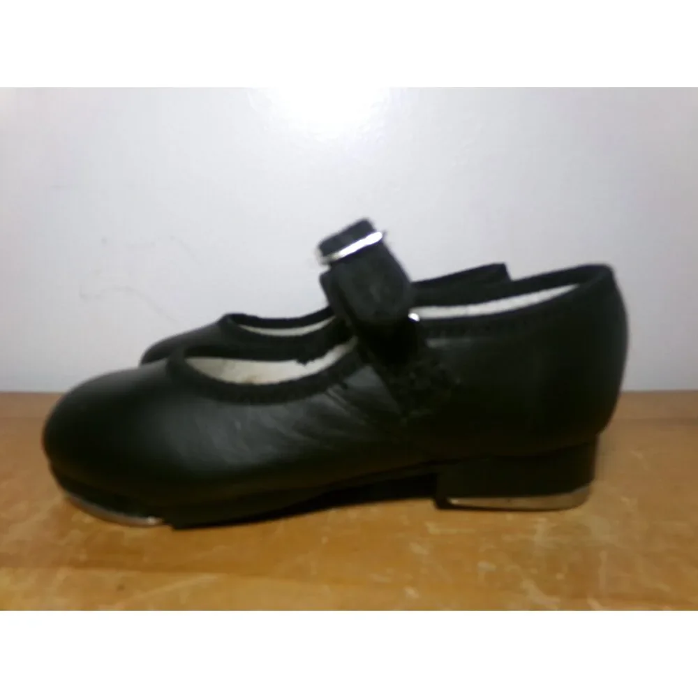 Dance Tap Shoes Capezio Child 8M Mary Jane Leather Buckle Student